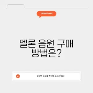 멜론 음원 구매