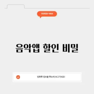 음악어플 할인