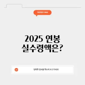 2025 연봉계산기 실수령액표