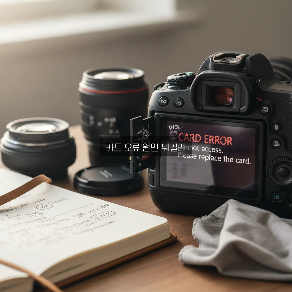 DSLR 카메라 메모리 카드 에러 관련 이미지 1