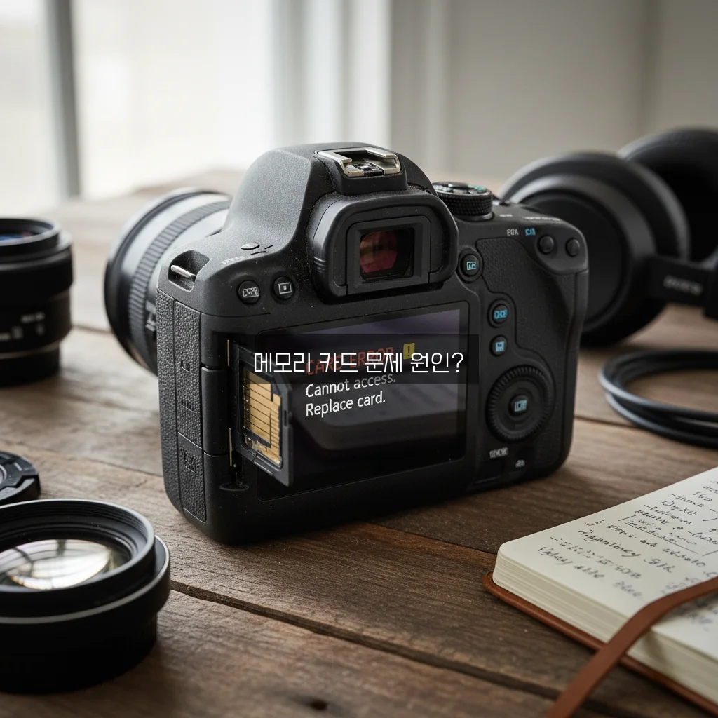 DSLR 카메라 메모리 카드 에러 관련 이미지 3