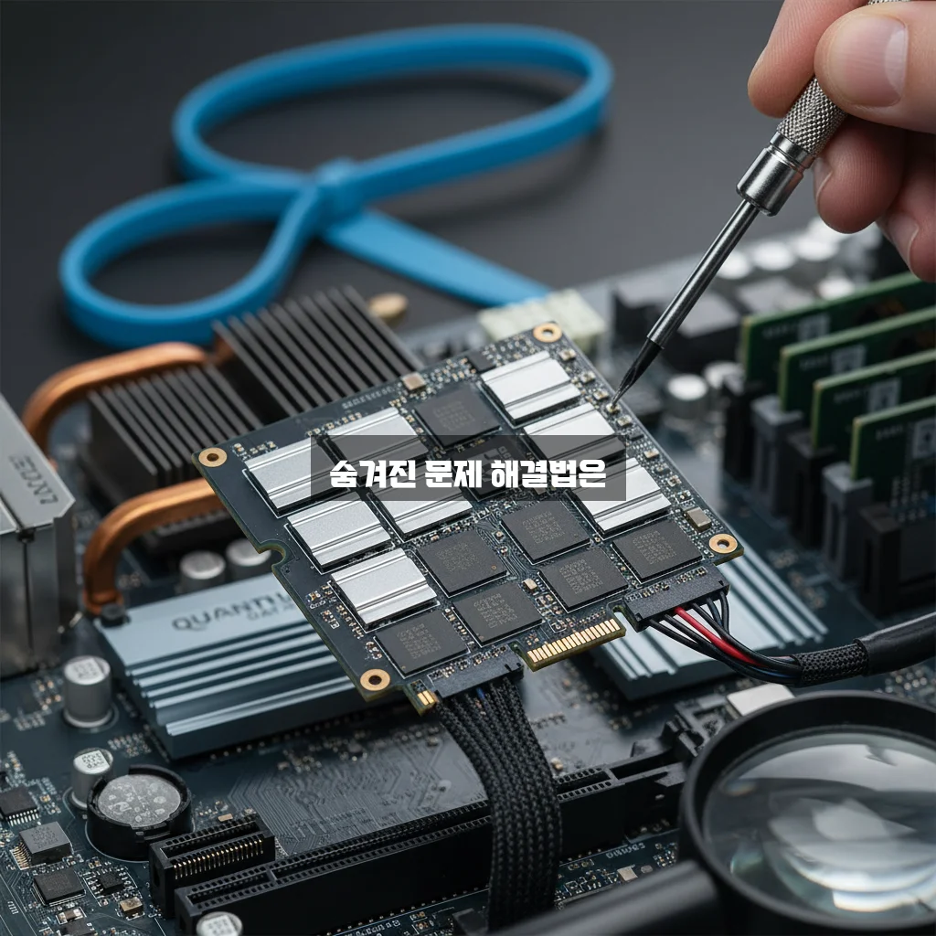 SSD 인식 안됨 및 디스크 관리 초기화 관련 이미지 1