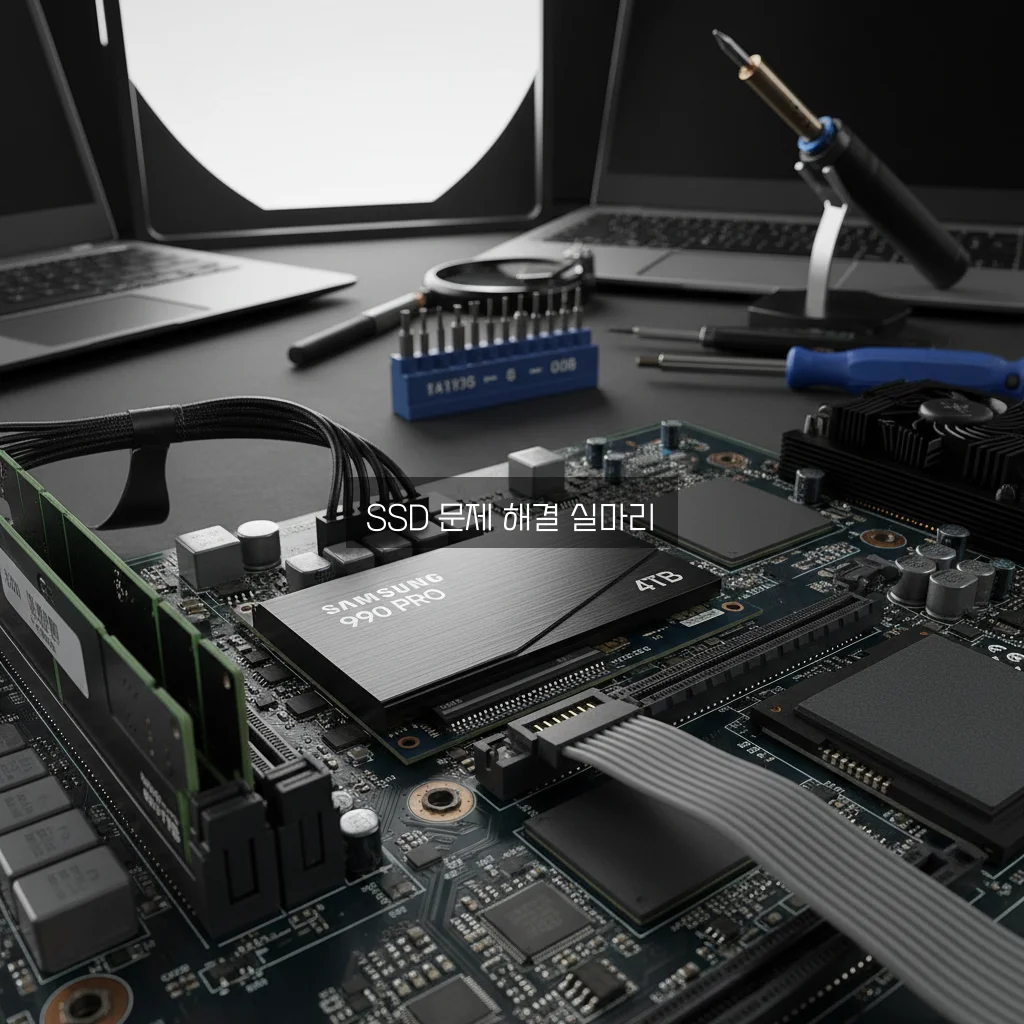 SSD 인식 안됨 및 디스크 관리 초기화 관련 이미지 2