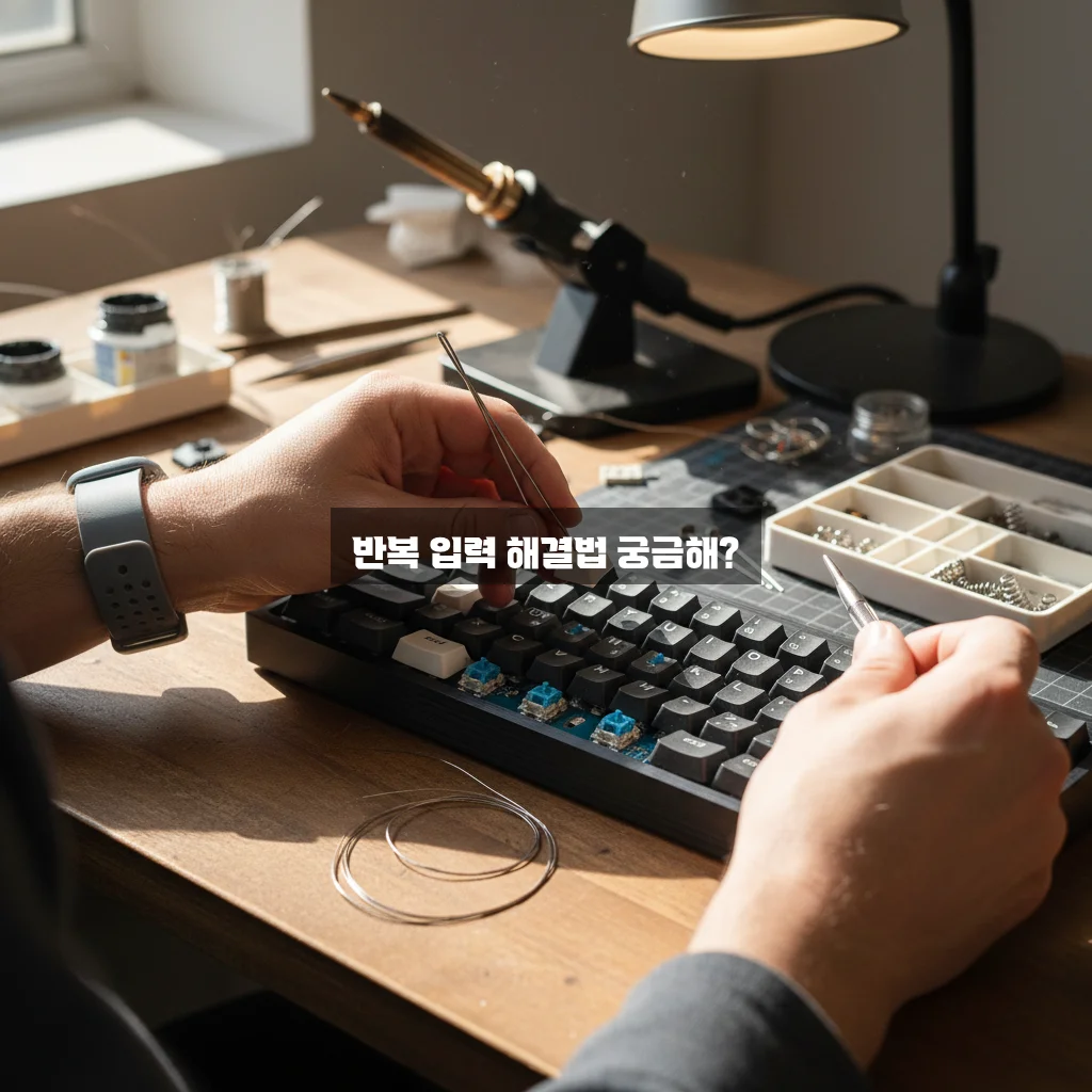 기계식 키보드 채터링(중복 입력) 수리 관련 이미지 1
