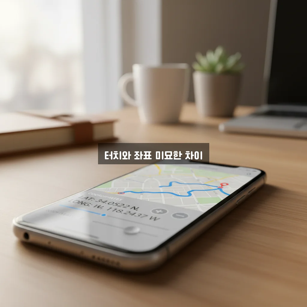 네비게이션 터치 보정 및 좌표 오류 관련 이미지 1