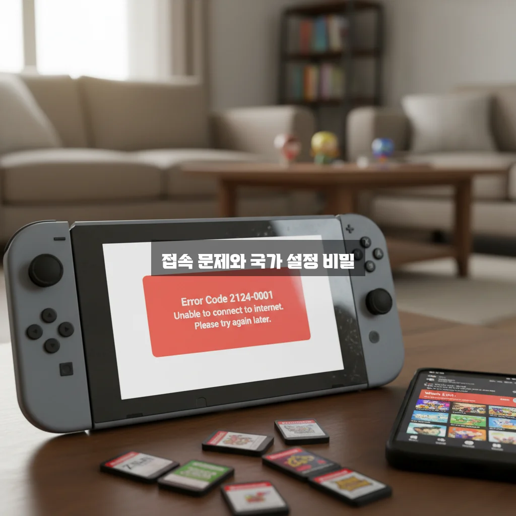 닌텐도 e숍 접속 불가 및 국가 변경 관련 이미지 2