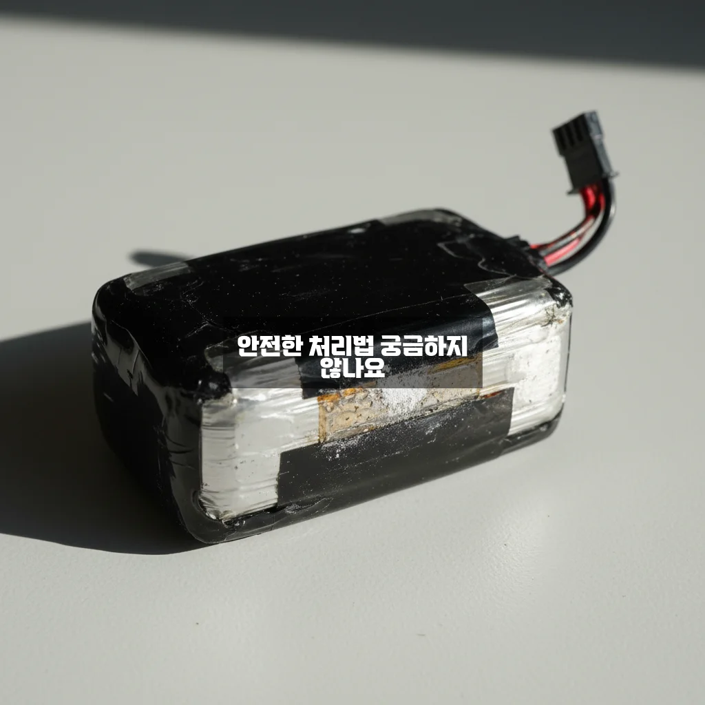 드론 배터리 스웰링(부풀음) 폐기 방법 관련 이미지 2