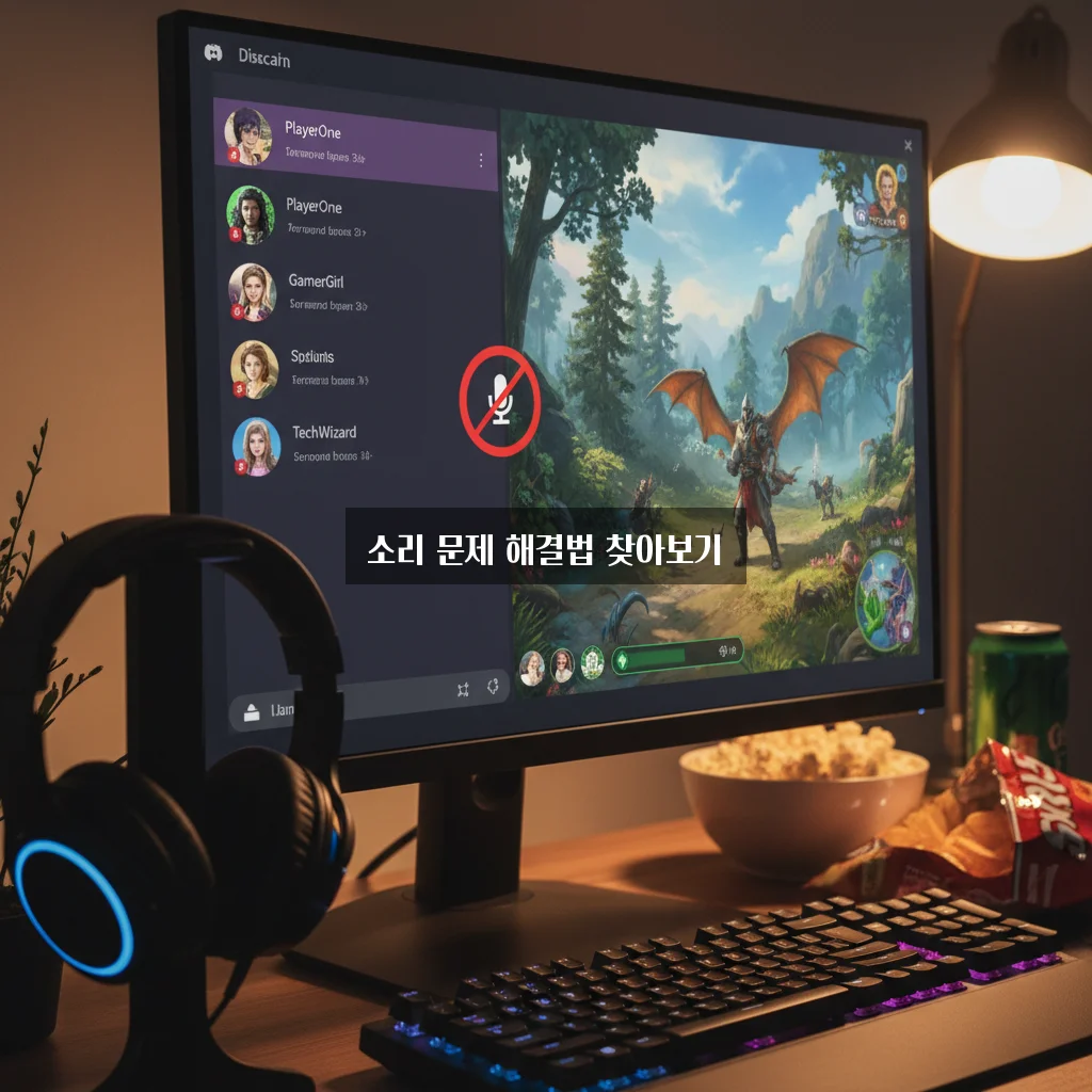 디스코드 화면 공유 게임 소리 안 남 관련 이미지 1