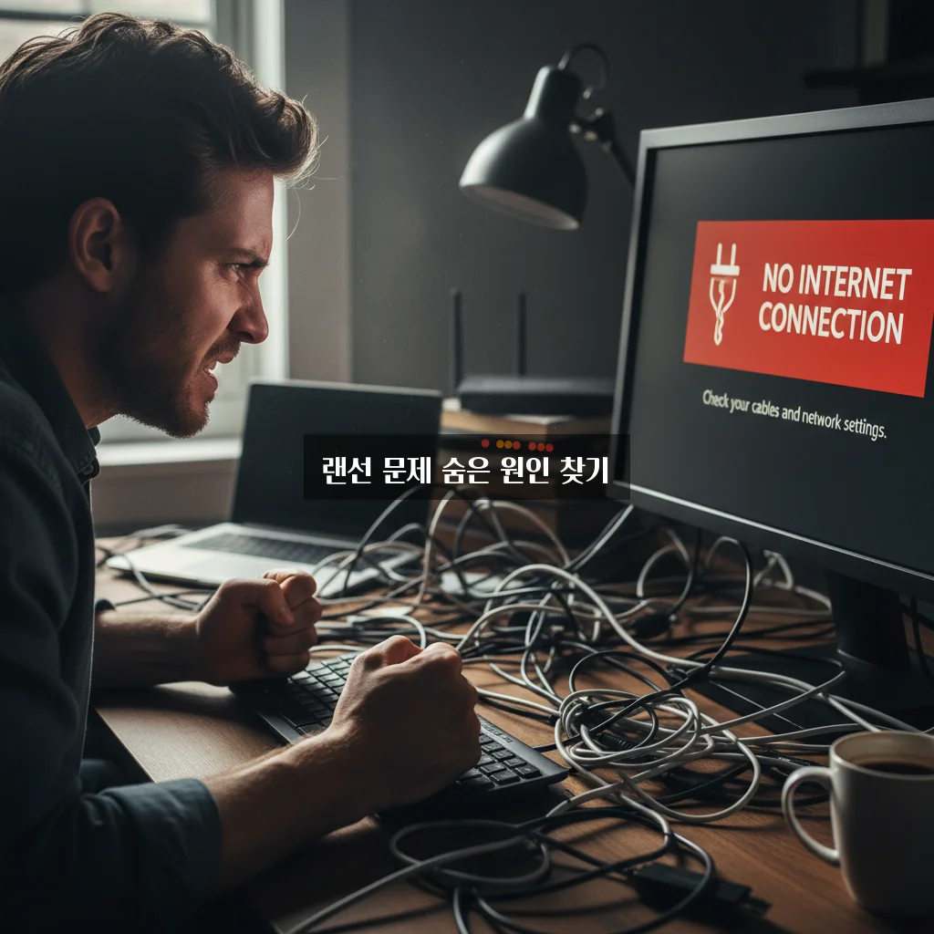 랜선 연결했는데 인터넷 안됨 (단선 확인) 관련 이미지 1