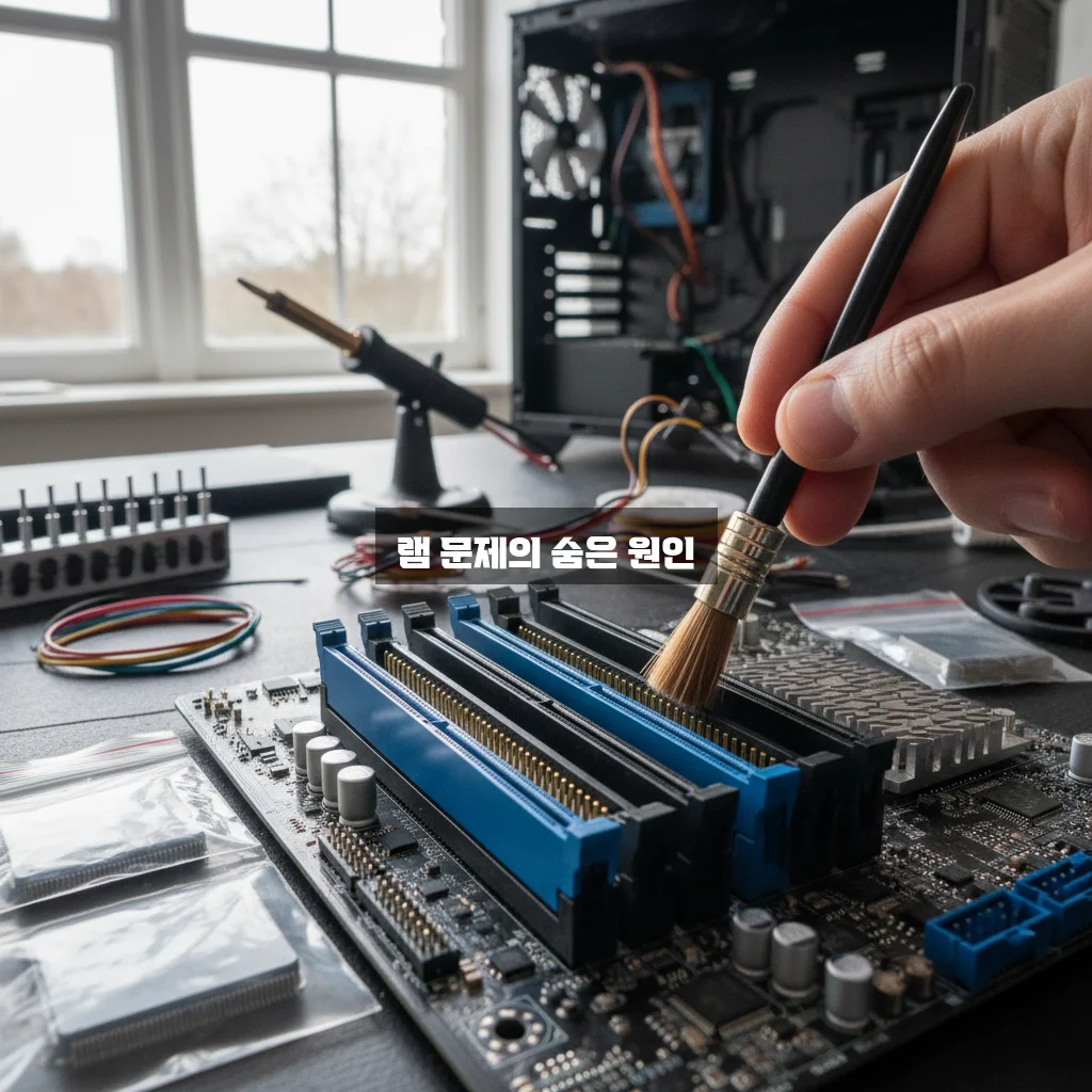 램(RAM) 인식 안됨 및 슬롯 청소 관련 이미지 1
