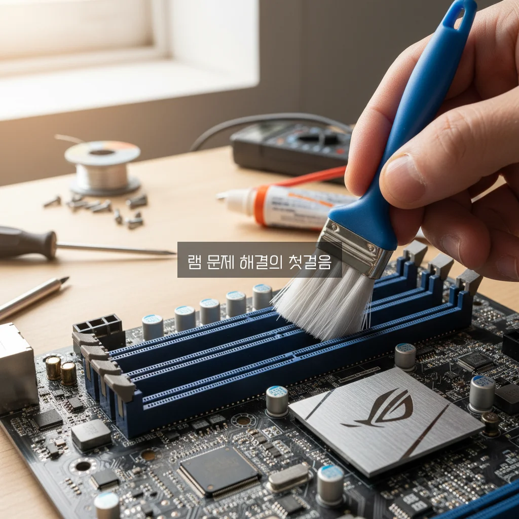 램(RAM) 인식 안됨 및 슬롯 청소 관련 이미지 2