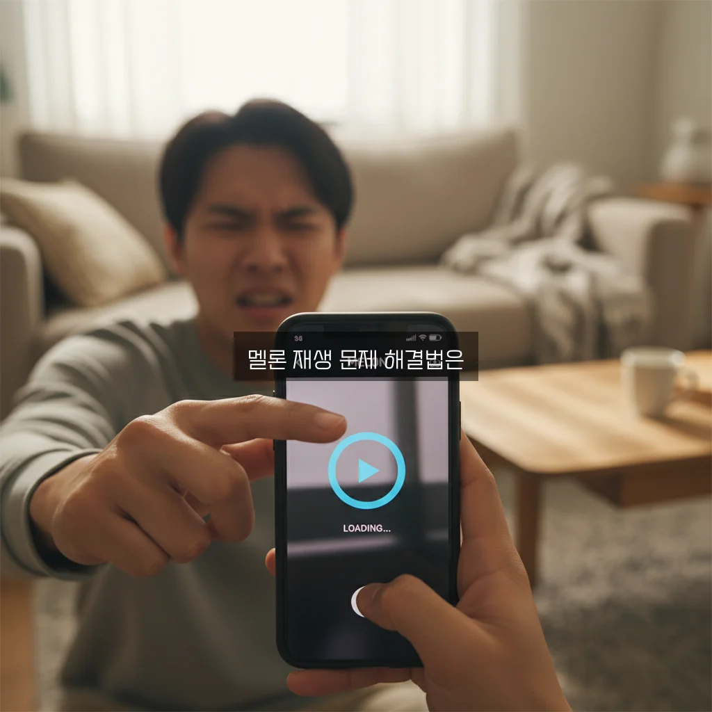 멜론 스트리밍 끊김 및 오프라인 재생 오류 관련 이미지 1