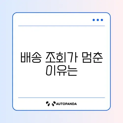 알리익스프레스 배송 조회 멈춤 (통관 대기)
