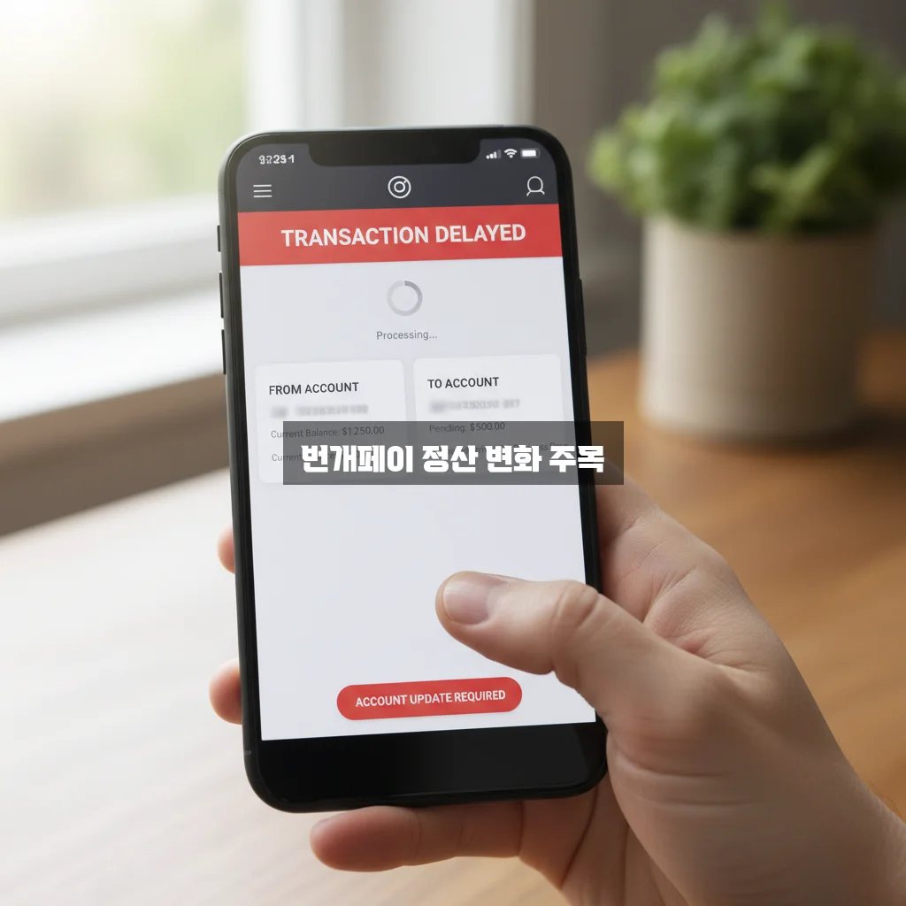 번개장터 번개페이 정산 지연 및 계좌 변경 관련 이미지 2