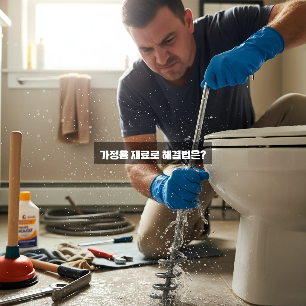 변기 막혔을 때 뚫어뻥 없이 뚫기 관련 이미지 1