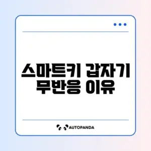 쏘카 스마트키 작동 안됨 및 문 안 열림