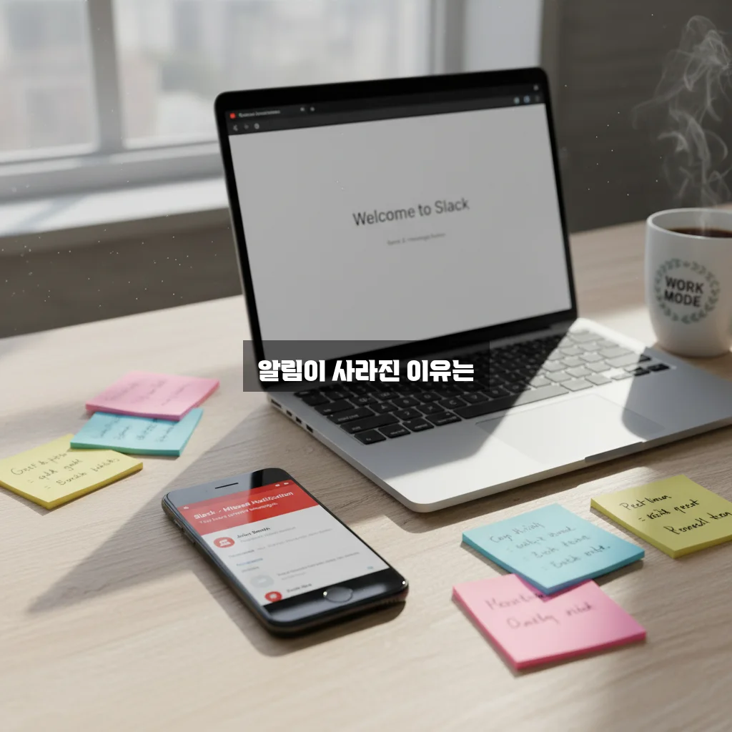 슬랙(Slack) 알림 안 옴 모바일 PC 관련 이미지 1