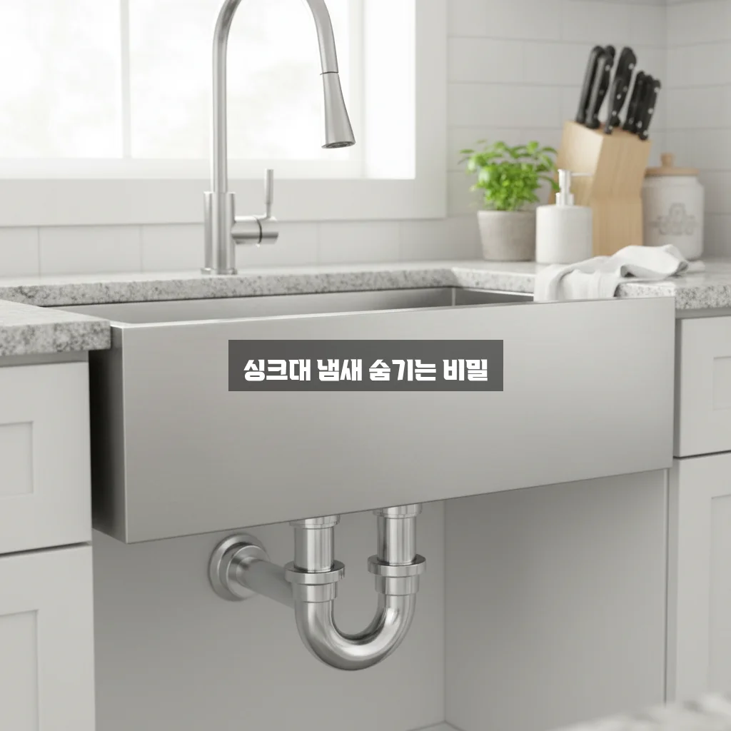 싱크대 냄새 제거 트랩 설치 관련 이미지 2