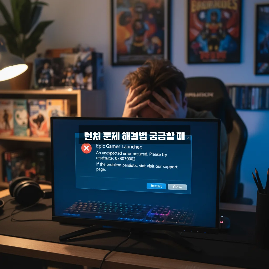 에픽게임즈 런처 실행 안됨 및 로그인 오류 관련 이미지 1