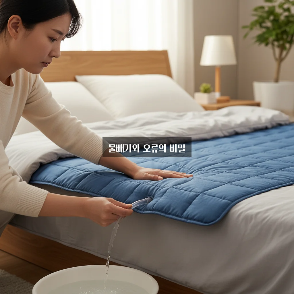 온수매트 물 빼기 및 E1 에러 관련 이미지 2