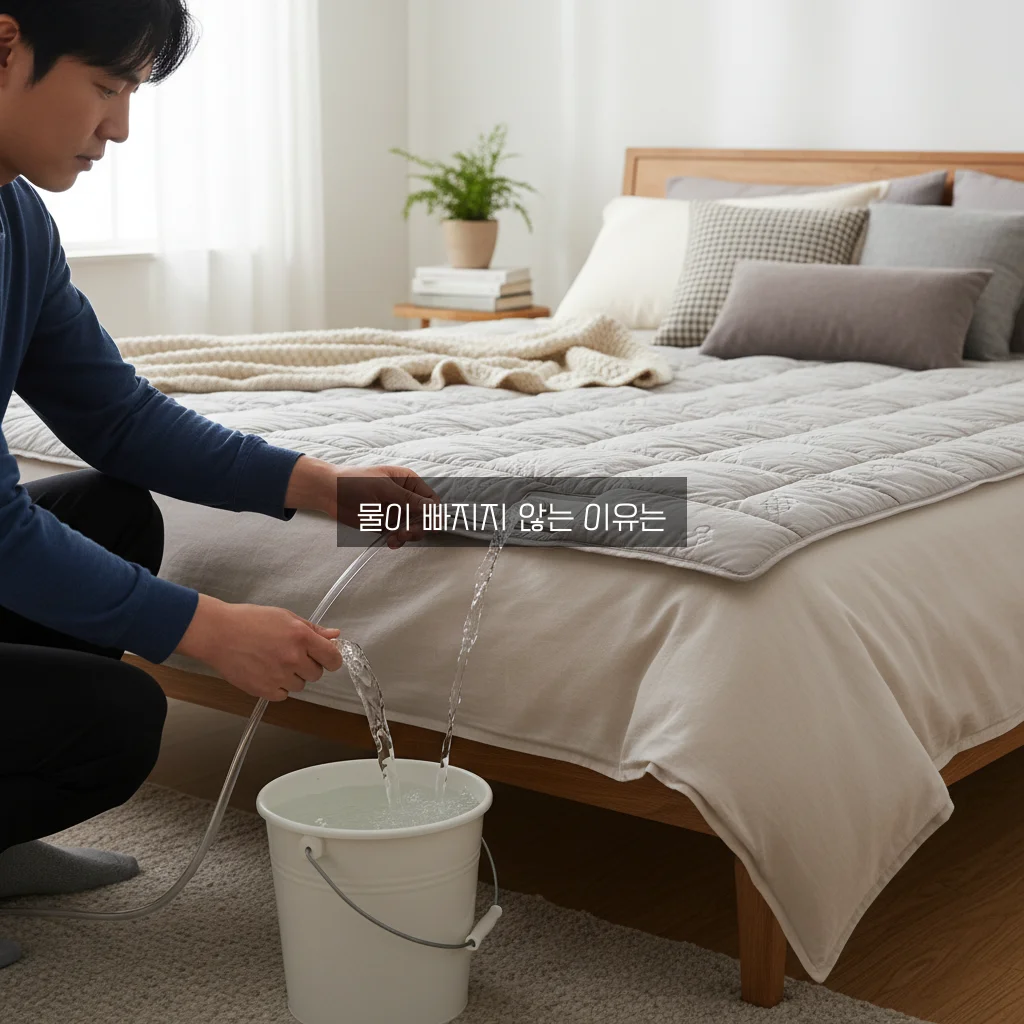 온수매트 물 빼기 및 E1 에러 관련 이미지 3