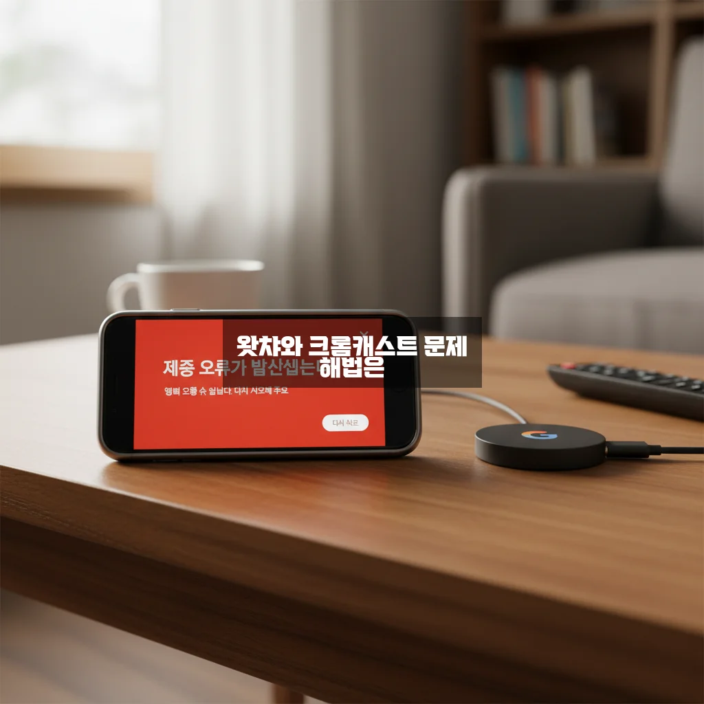 왓챠 재생 오류 및 크롬캐스트 연결 실패 관련 이미지 2