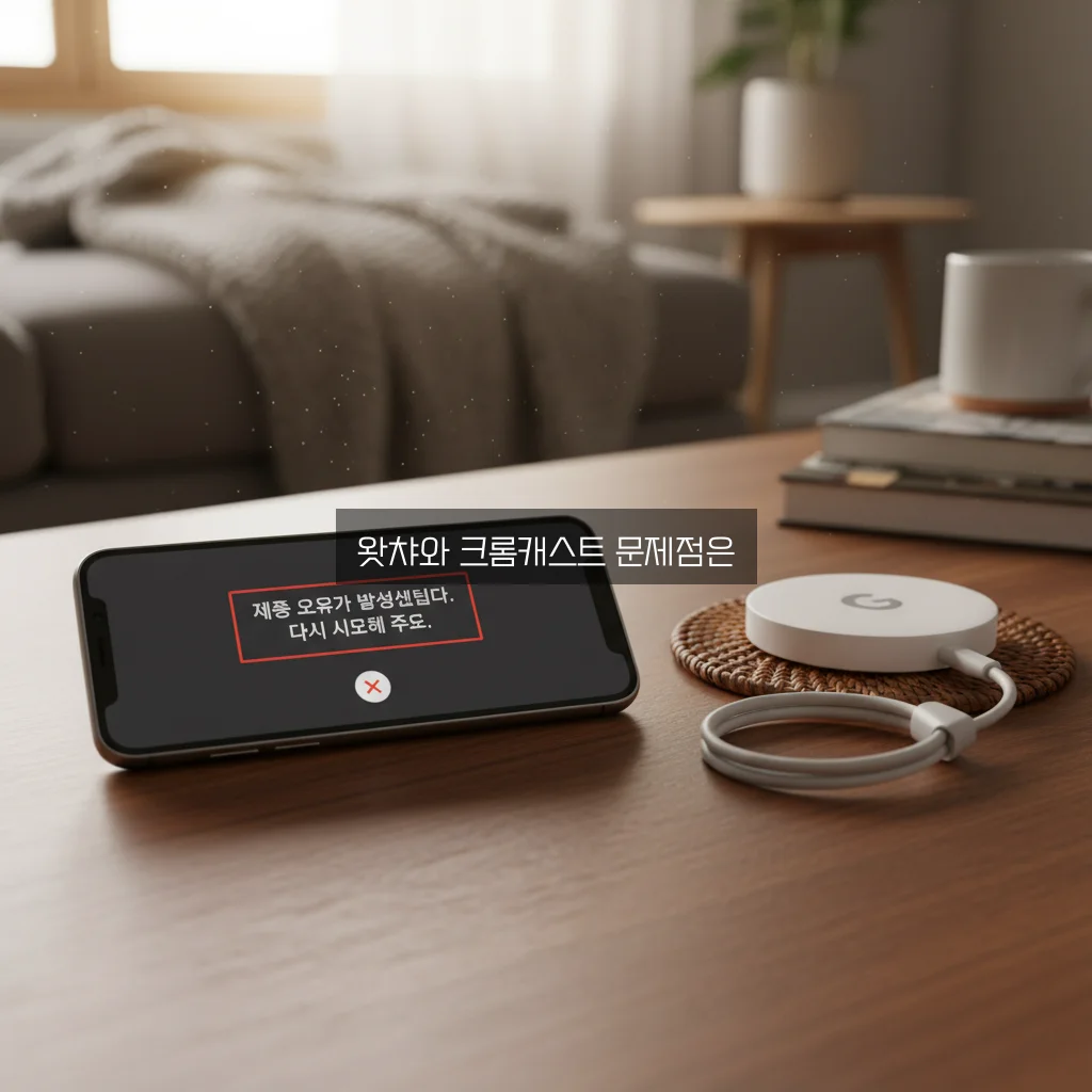 왓챠 재생 오류 및 크롬캐스트 연결 실패 관련 이미지 3