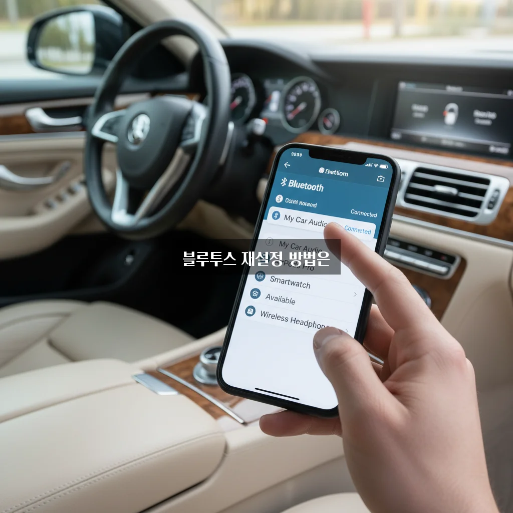 자동차 블루투스 연결 삭제 및 초기화 관련 이미지 1