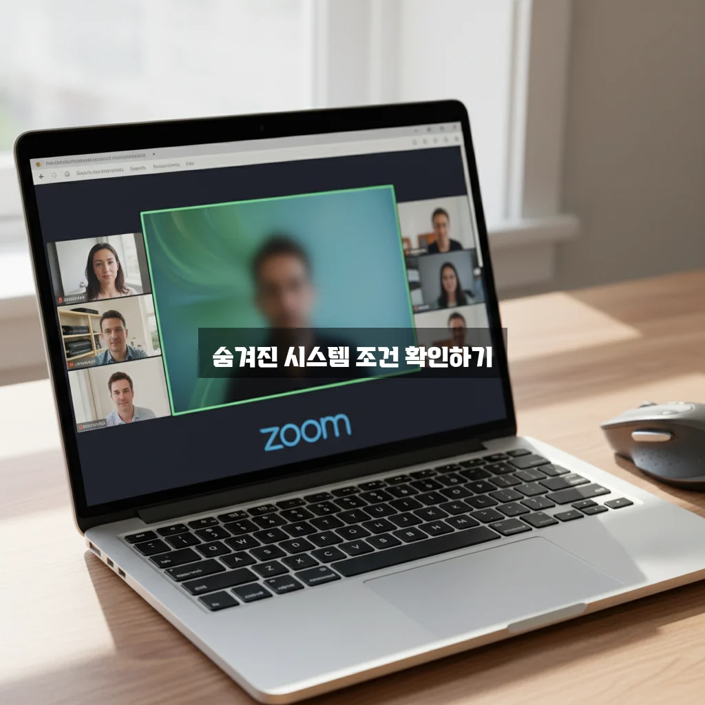 줌(Zoom) 가상 배경 설정 안됨 (사양 문제) 관련 이미지 3