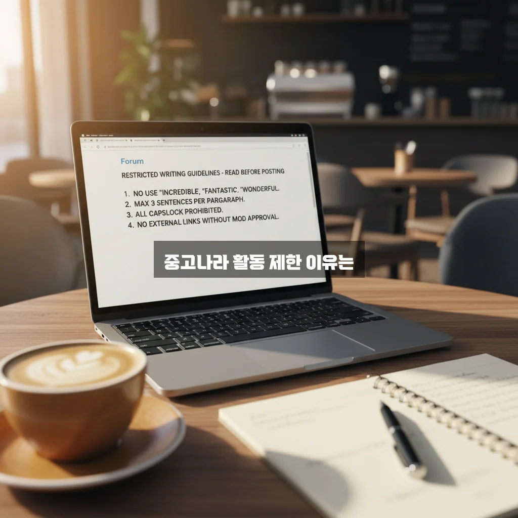 중고나라 카페 글쓰기 제한 및 활동 정지 관련 이미지 2
