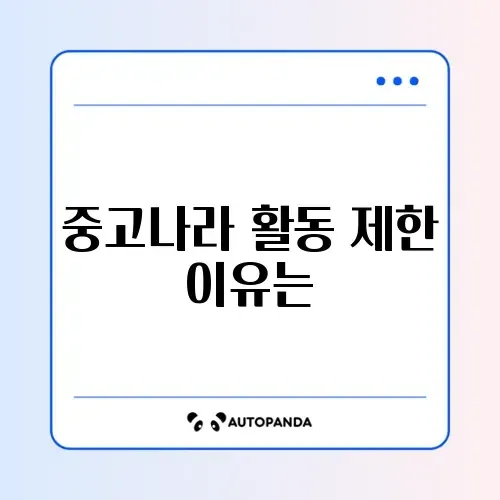 중고나라 카페 글쓰기 제한 및 활동 정지