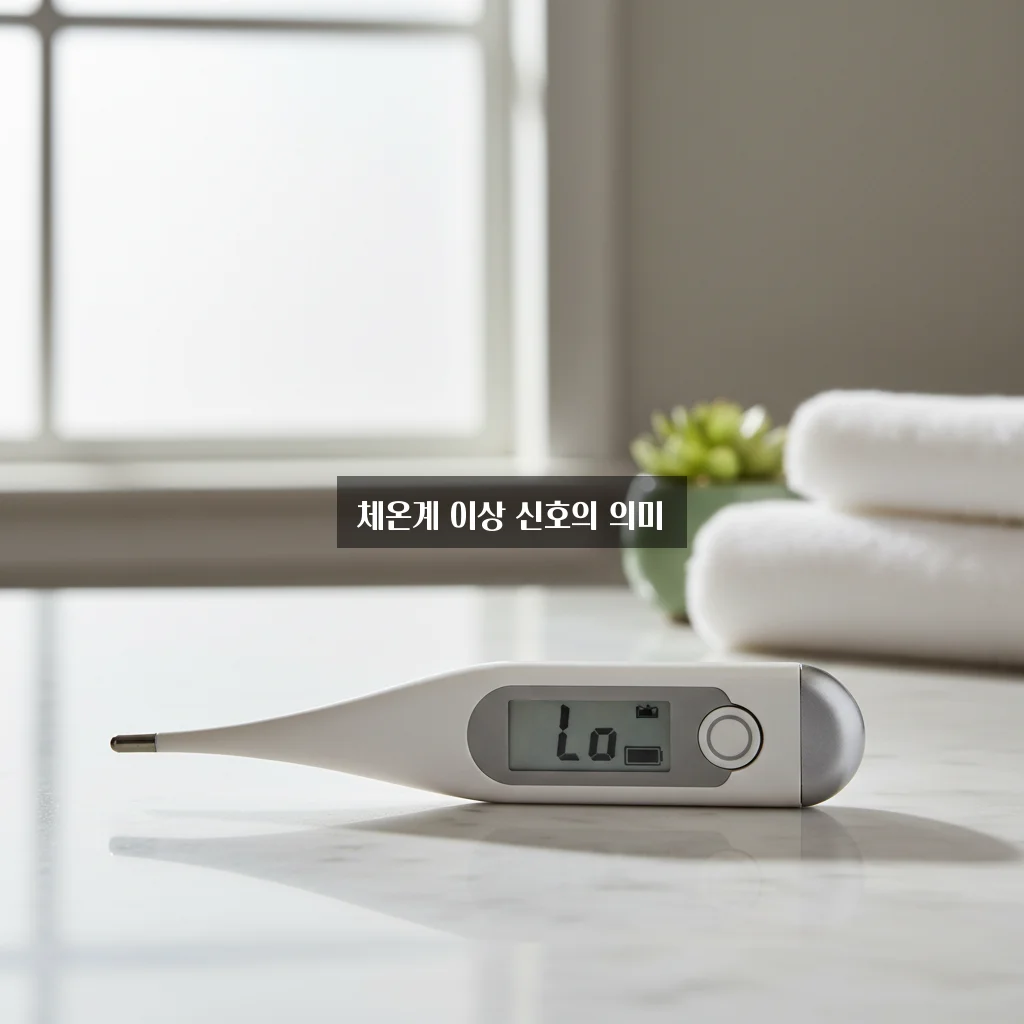 체온계 Lo 표시 및 측정 오류 관련 이미지 1