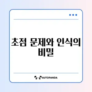 구글 렌즈 인식 실패 및 초점