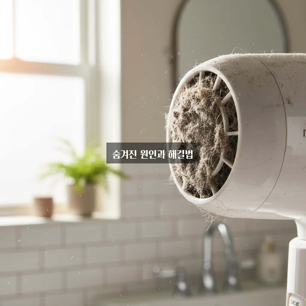 헤어 드라이기 탄 냄새 및 먼지 청소 관련 이미지 2