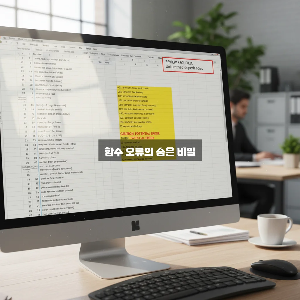 엑셀 함수 사용 시 꼭 알아야 할 주의사항 완벽 정리 관련 이미지 1