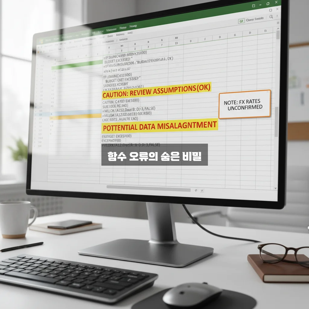 엑셀 함수 사용 시 꼭 알아야 할 주의사항 완벽 정리 관련 이미지 3