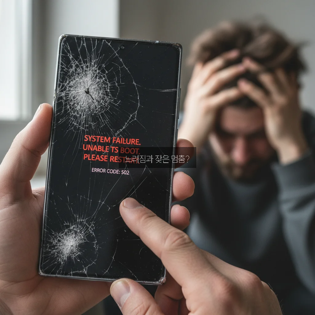 갤럭시 오류 초기증상 관련 이미지 2
