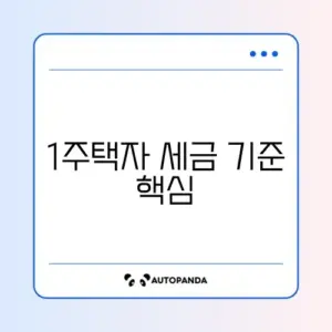 1주택자 종합부동산세 면제 기준 완벽 정리 가이드