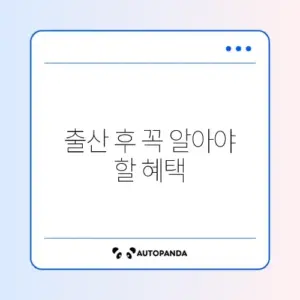 산모 신생아 건강관리 지원 사업 완벽 정리 가이드