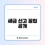 1인 마켓 스마트스토어 세금 신고 완벽 가이드 알아보기