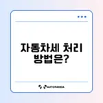 개인사업자 자동차세 비용처리 완벽 가이드 알아보기