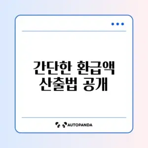 모두의 카드 예상 환급액 쉽게 계산하는 완벽 가이드