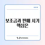 전기차 보조금 받고 차량 판매 가능한 시기 완벽 정리