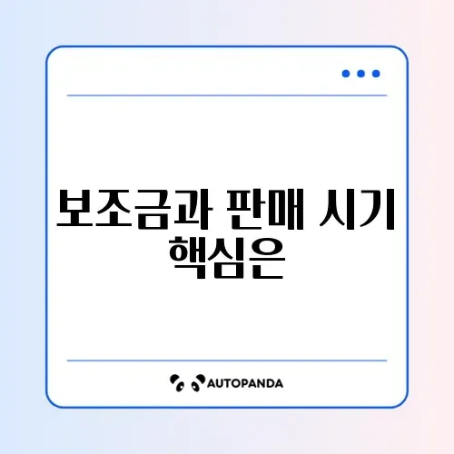전기차 보조금 받고 차량 판매 가능한 시기 완벽 정리 썸네일