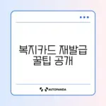 장애인 복지카드 재발급 쉽고 빠른 방법 완벽 정리