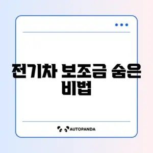 전기차 국고보조금 신청 꿀팁과 방법 완벽 정리