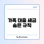 가족 간 무이자 대출 증여세 기준 완벽 정리 알아보기